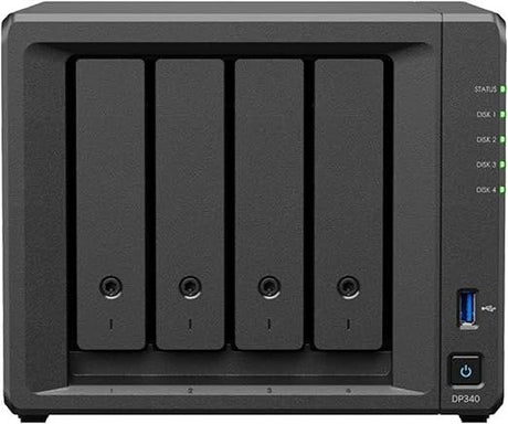 EAN 4711174725793 - Synology DP340 servidor de almacenamiento NAS Escritorio R1600 16 GB Negro imagen 1