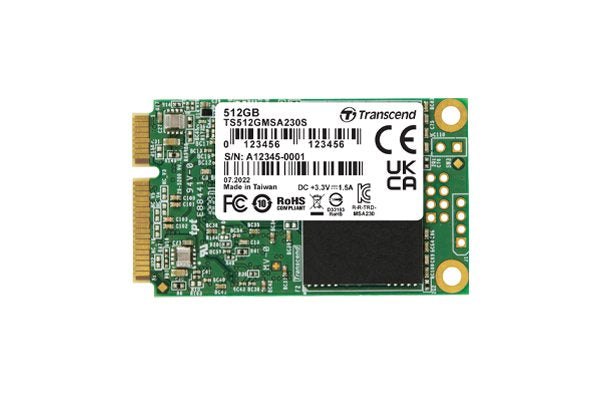 Ssd 512gb Transcend Msa230s Msata 3d Nand, Sata3