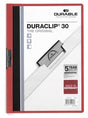 EAN 4005546210124 - Durable Duraclip 30 archivador PVC Rojo, Transparente imagen 1