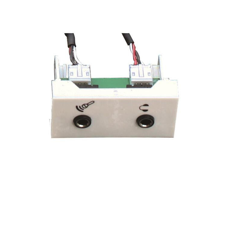 F22 2x Mini Jack Module. F/F.  20 Cm. White