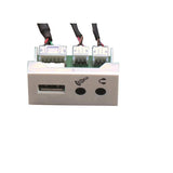 F22 Usb2.0+2x Mini Jack  Module. 20cm. White