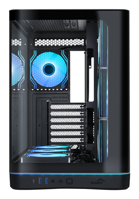 Sama V62 Atx Mid-Tower Atx Pc Case Black Retail