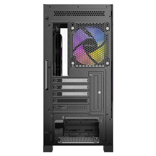 Caja Minitorre Microatx Cx500m Rgb Negro Antec Int:2x3.5,1x2.5/ 2xusb3.0, 1xusb3.2 Tipo C/ Audio In/Out/ Panel De Cristal Templado