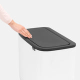 EAN 8710755313523 - Brabantia 313523 papelera 33 L Rectangular Acero inoxidable Negro, Blanco imagen 6