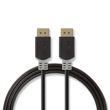 Nedis Ccbw37014at20 Cable Displayport 2 M Antracita, Gris