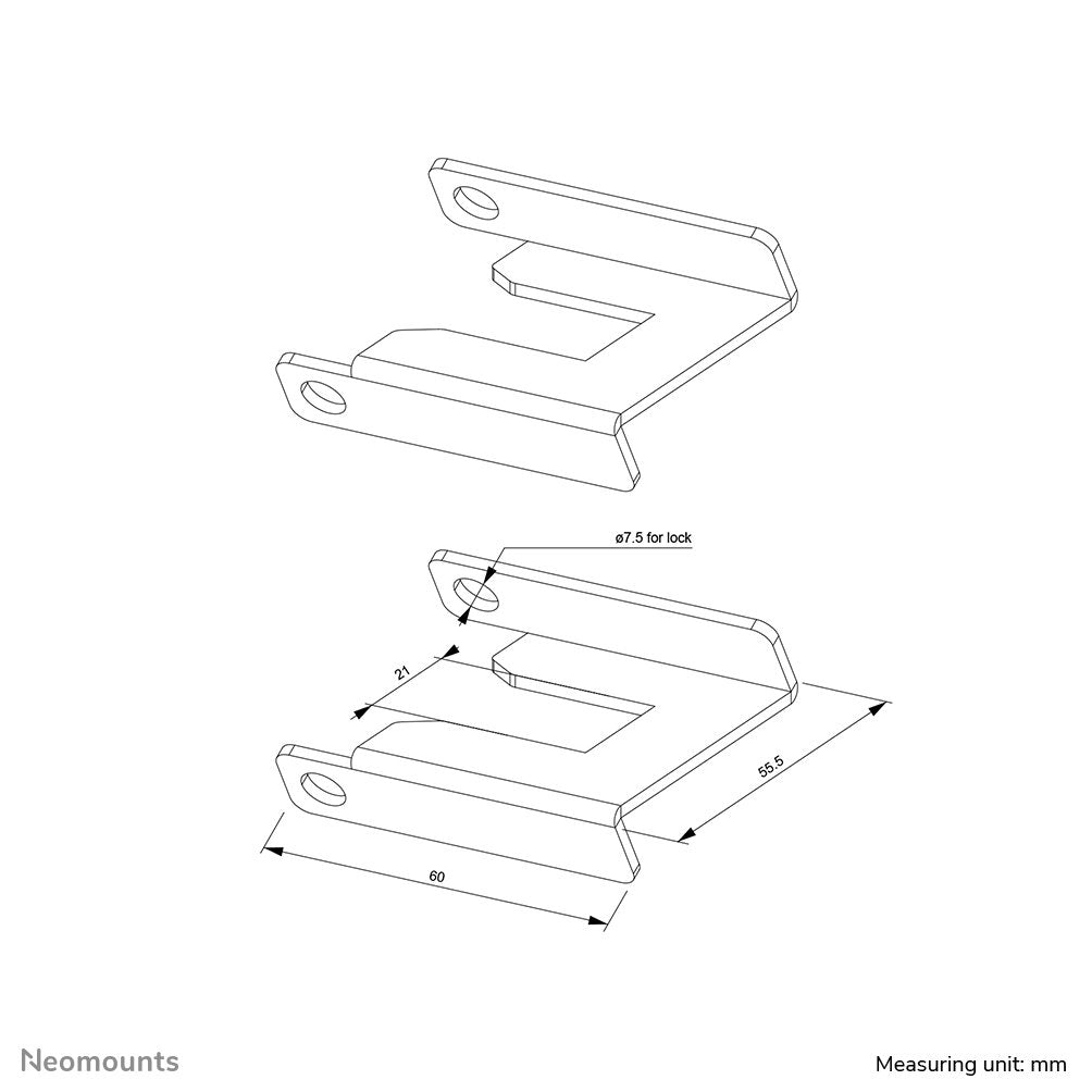 Neomounts By Newstar Bloqueo Freno De La Rueda