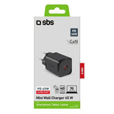 Sbs Tetrgan1c45w Cargador  Usb-C Pd 45w Negro