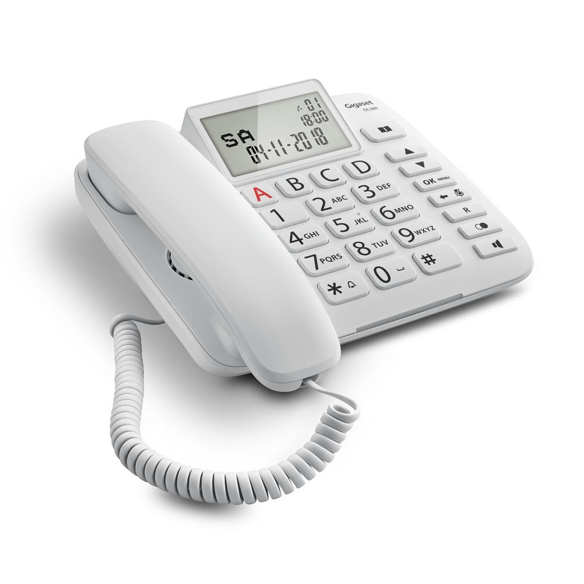 EAN 4250366856629 - Gigaset DL380 Teléfono analógico Identificador de llamadas Blanco imagen 2
