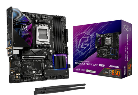 EAN 4711581490482 - Asrock Phantom Gaming B850M Riptide WiFi AMD B850 Zócalo AM5 micro ATX imagen 1