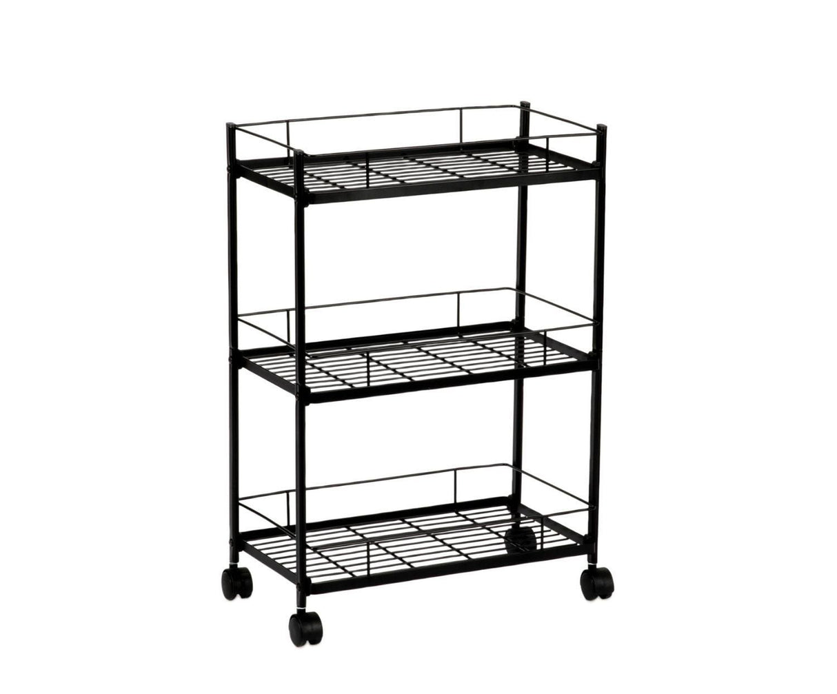 Carro Verdulero De Metal Negro Cc72095 Andrea House