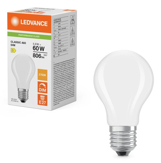 EAN 4099854463938 - Osram LED CLASSIC A DIM P lámpara LED Blanco cálido 2700 K 5,9 W E27 D imagen 5
