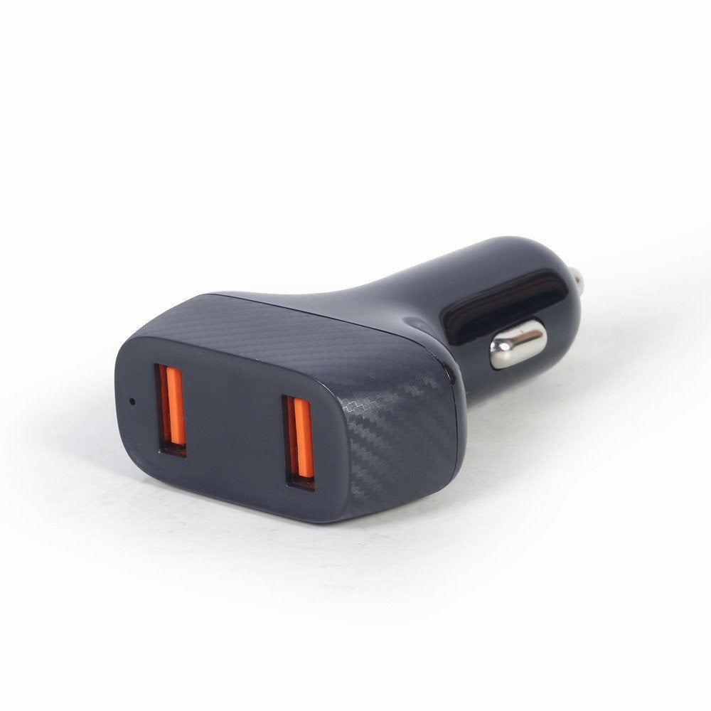 Gembird Ta-U2qc3-Car-01 Cargador Rápido De Coche Usb 2 Puertos Qc3.0 36w Negro