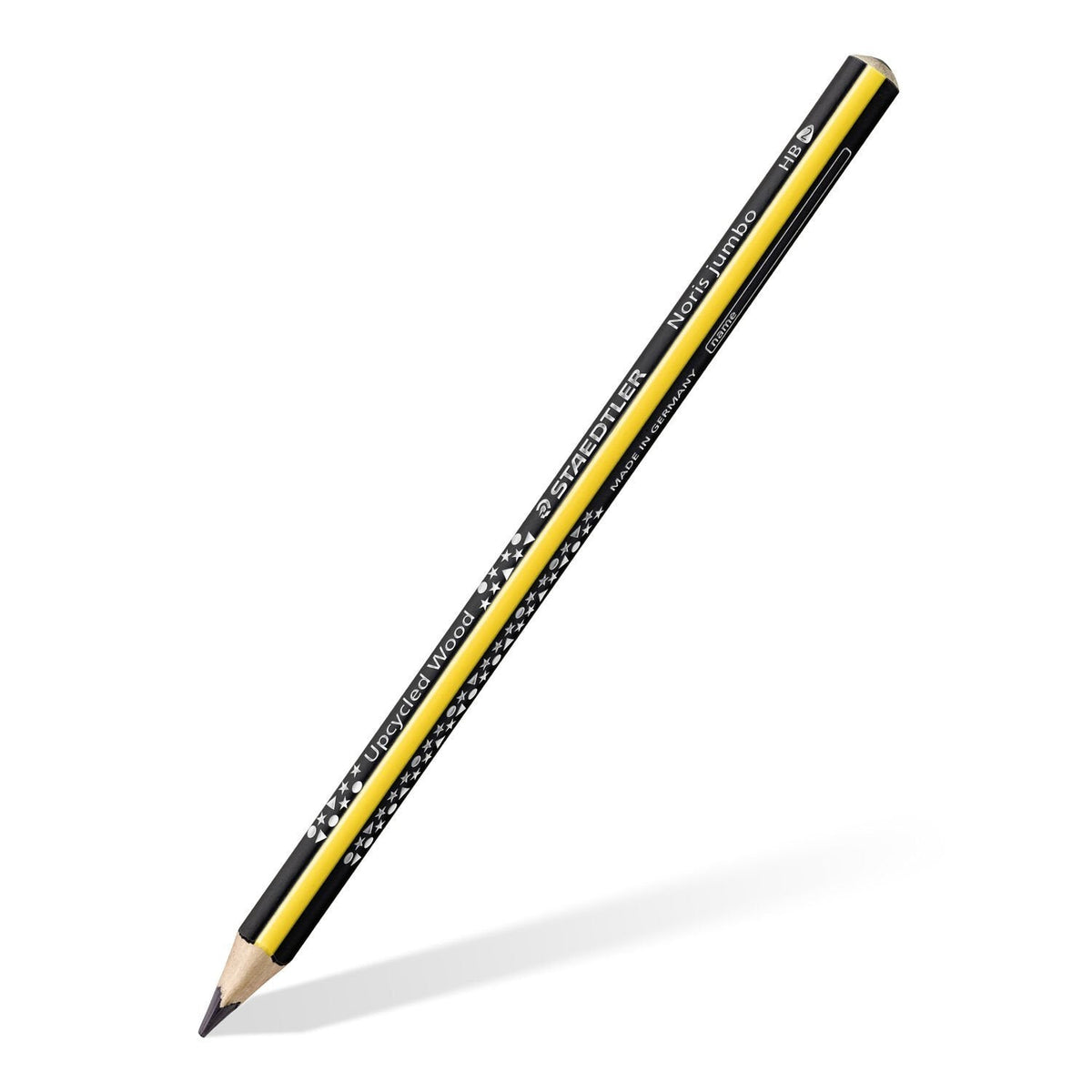 Staedtler Noris 119 Jumbo Lapiz De Grafito Triangular - Mina Hb2 Ultrarresistente De 4mm - Madera De Bosques Sostenibles