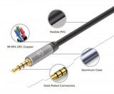 EAN 766623356015 - Manhattan 356015 cable de audio 5 m 3,5mm Negro, Plata imagen 5