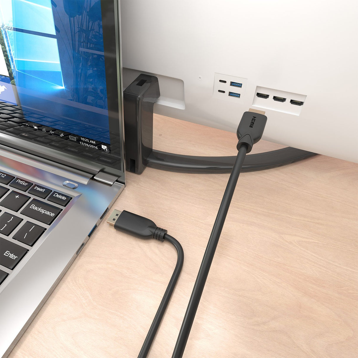 EAN 8435739902653 - AISENS A125-0921 adaptador de cable de vídeo 7 m DisplayPort HDMI Negro imagen 5