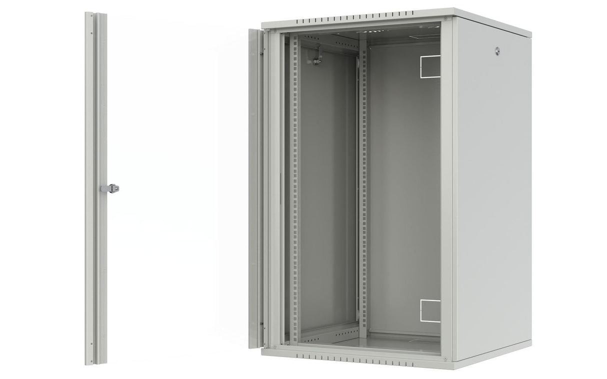 Quick Assembly Flat Pack 19"  20u Rack Wall Mount W:600 X