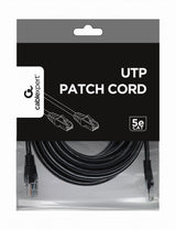 Gembird Cable De Red Utp Cat5e 5m Negro Pp12-5m/Bk