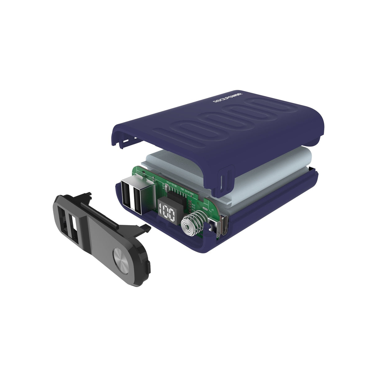 Batería Externa Realpower Pb-10000 Pd + Midnight Blue