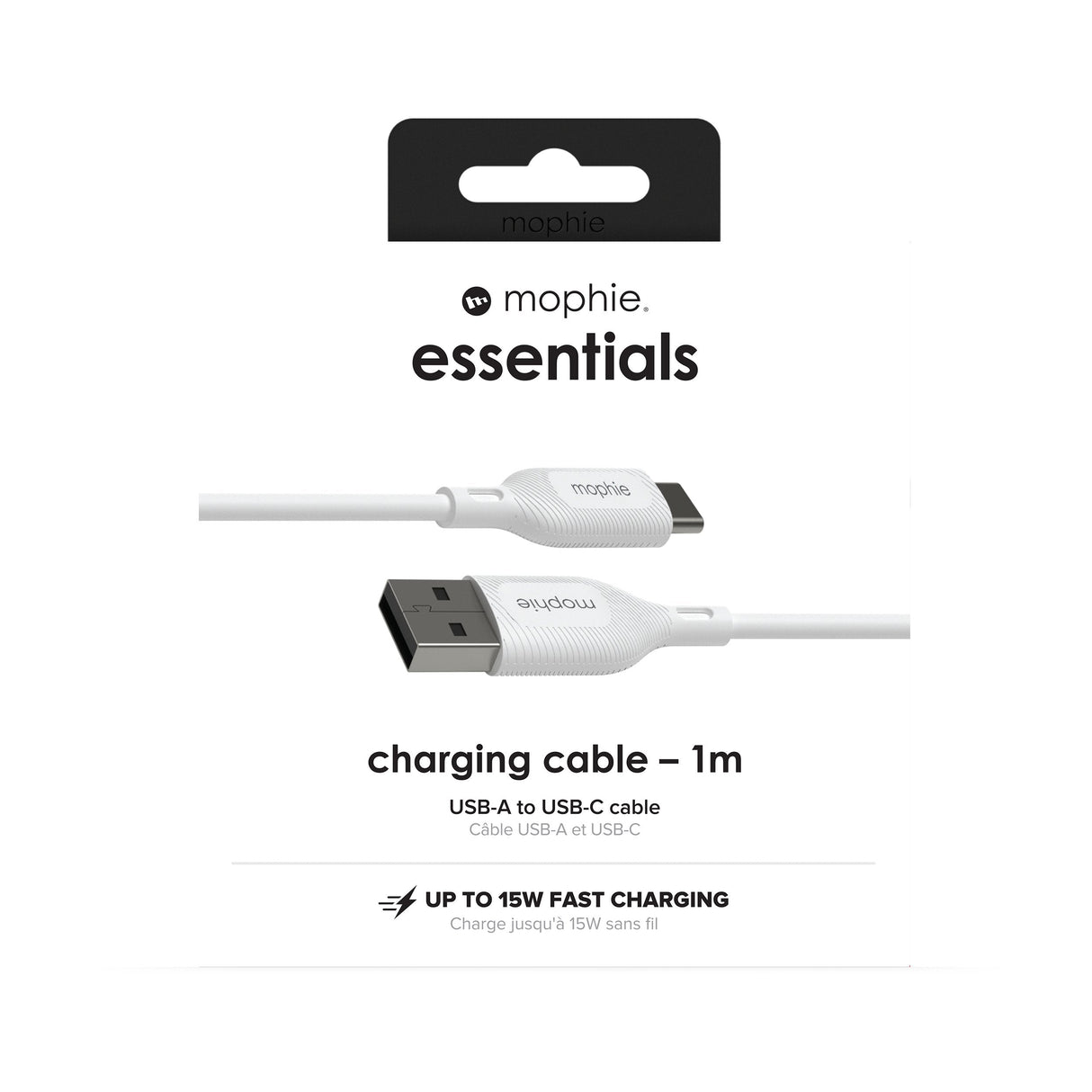 Zagg Mophie Essentials White Cable Usb-A (M) A Usb-C (M) 1m