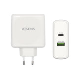 Aisens Cargador Para Smartphone 48w 1x Usb-C Pd3.0 30w, 1x Usb-A Qc3.0 18w
