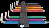 Wera 3950/9 Hex-Plus Multicolor Imperial Inoxidable 1 Juego De Llaves Allen, 5022860001