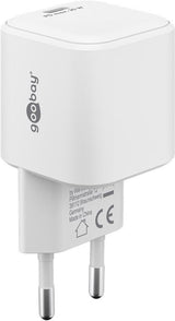 Cargador Rápido Goobay 20w Usb-C Pd Gan (Blanco) 76691