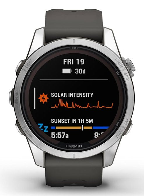 Garmin 7s Pro Solar Edition Silver Gray Smartwatch 42mm