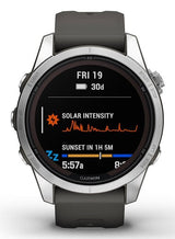 Garmin 7s Pro Solar Edition Silver Gray Smartwatch 42mm