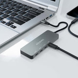 Aisens Hub Usb 3.2 Gen2 10g Usb-C, Usb-C/M-4xusb-C/H, Gris, 15cm