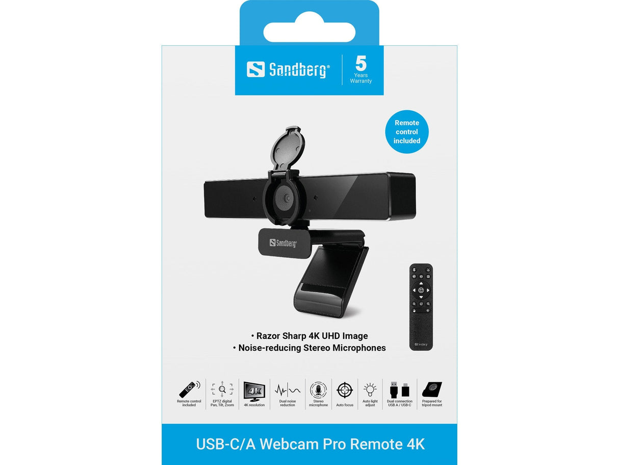 Usb-C/A Webcam Pro Remote 4k