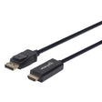 EAN 0766623153201 - Manhattan 153201 adaptador de cable de vídeo 1,8 m Negro imagen 1