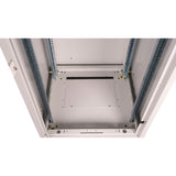 Roline 19-Zoll Netzwerkschrank Basic 42 He, 600x600 Bxt Glastr Grau