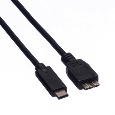 EAN 7611990131723 - ROLINE 11.02.9005 cable USB USB 3.2 Gen 1 (3.1 Gen 1) 0,5 m USB C Micro-USB B Negro imagen 2