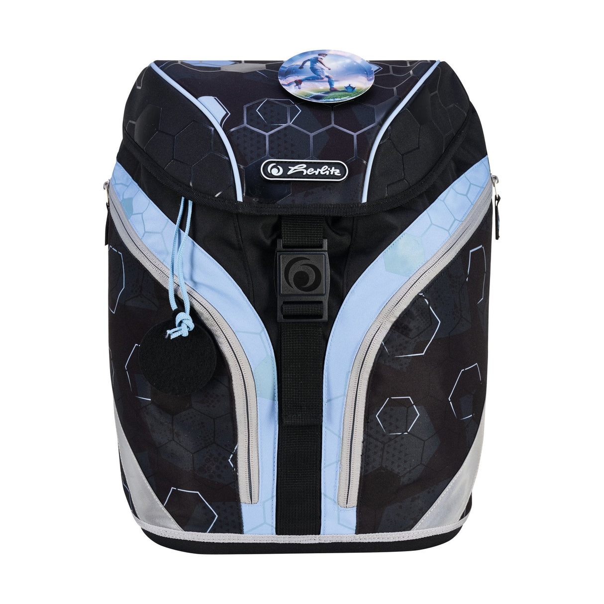 Herlitz Softlight Greenline Cyber Soccer Juego De Mochila Escolar Niño Poliéster Azul, Azul Oscuro
