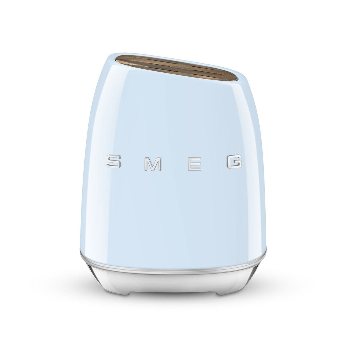 EAN 8017709344207 - Smeg KBSF02PB taco para cuchillos Bloque con ranuras para cuchillos Plástico, Acero inoxidable, Madera Az imagen 2