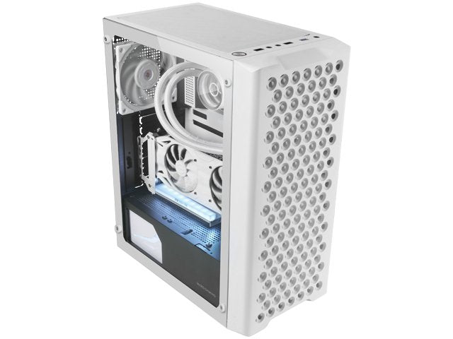 Caja Semitorre Atx Mc-Ipro Argb Blanco Mars Gaming Bahías: 2x3'5, 4x2'5/ 1xusb3.0/2xusb2.0/ Audio In/Out/ Amplia Capacidad Interna