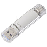 Hama Laeta Memoria Pendrive Usb 3.0 Con Tapa - 128gb De Capacidad - 40mb/S De Transferencia - Funcion Otg - Usb-C -