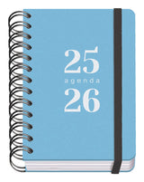 Dohe Grammar Agenda Escolar Espiral A6 - Dia Pagina - Papel 80g/M2 - Cubierta De Polipropileno - Cierre De Goma