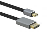 Helos Cable, Mini Displayport -> Displayport Premium 8k, 3,0m, Negro