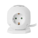 Entac Meckdosenball 3fach Con Usb 1,5m Schalter Blanco