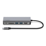 Adaptador Belkin Avc008btsgy  Multipuerto Usb-C A Ethernet, Usb-C, Usb-A, Hdmi, Sd  Color Gris