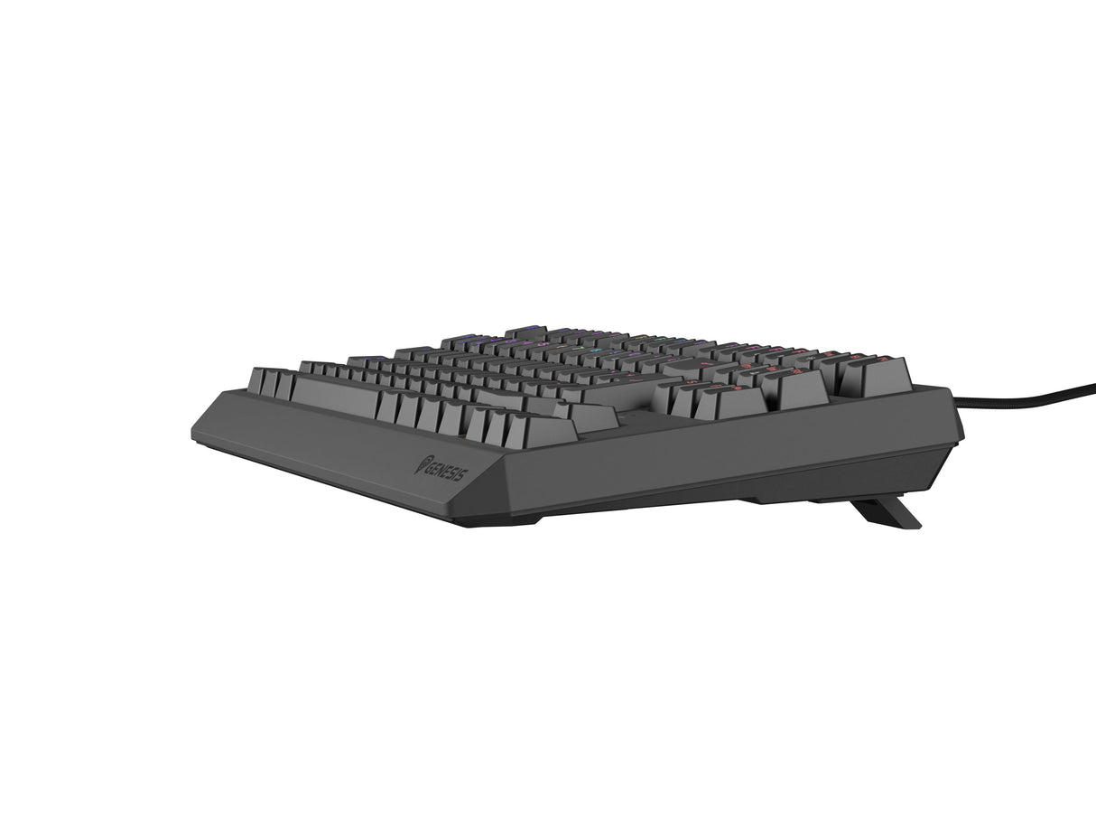 Teclado Gaming Español  Genesis Thor230 Tkl Rgb Mecanico Negro Switch Outemurojo Hot Swap
