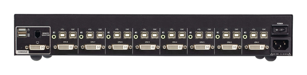 8-Port Usb - 4k Dvi Secure Kvm Switch With Card Reader (Psd Pp V4.0 Compliant)