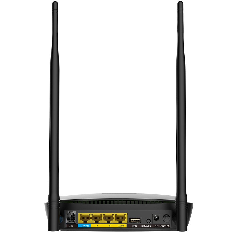 Tenda Router Adsl2+ D1201 Wifi Dual Band 2.4ghz 300mbps + 5ghz 900mbps 1xlan/Wan Gigabit + 3xlan Gigabit Antenas 7dbi