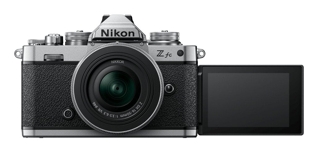 Cámara Evil Nikon Z Fc Con Objetivos Dx 16-50mm Vr Y Dx 50-250 Vr - Negro Plata