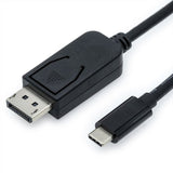Value Usb Typ C - Displayport Adaptercable, V1.2, St St, 1 M