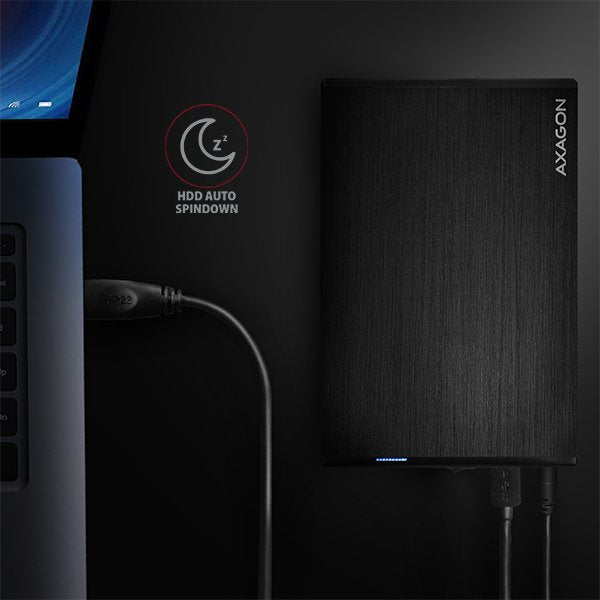 Axagon Ee35-Xa3 Caja Externa De 3,5, Usb 3.0 / Sata Ii, Aluminio - Negro