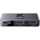 EAN 6953156219700 - Baseus Matrix HDMI 4K HD Splitter Divisor de señal para cable coaxial Gris imagen 2