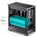 Jonsbo D401 Pc-Gehäuse, Midi Tower, Atx, Tempered Glass - Schwarz