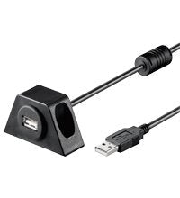 Usb 2.0 Hi-Speed Extension Cable, Black, 2 M - Usb 2.0 Plug